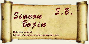 Simeon Bojin vizit kartica